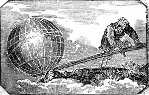 Arkimedes (ca. 287–212 f.Kr.) Tittelside for «The Mechanic#39;s Magazine» London av English School