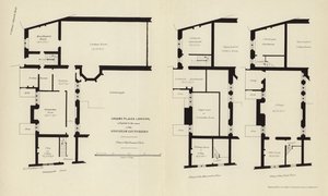 Arkitektoniske planer for Crosby Place av English School