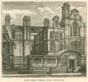 Arkitektur til London School Board: High Street School, Stoke Newington, London av English School