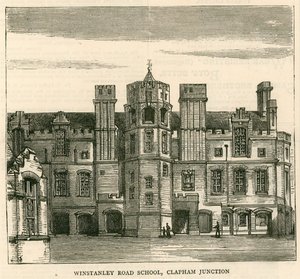 Arkitektur av London School Board: Winstanley Road School, Clapham Junction, London av English School