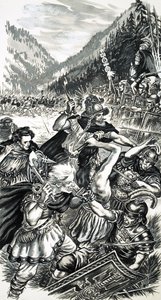 Arminius, den tyske prinsen, kjempet mot romerne av English School