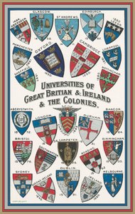 Våpen til universiteter i Storbritannia og Irland og koloniene (farge litho) av English School