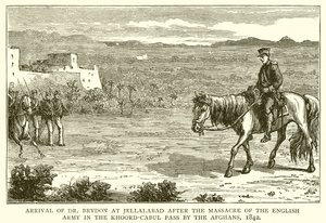 Dr. Brydons ankomst til Jellalabad etter massakren på den engelske hæren i Khoord-Cabul-passet av afghanerne, 1842 av English School