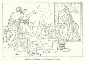 Ankomst av Telemachus til Eumaeus 