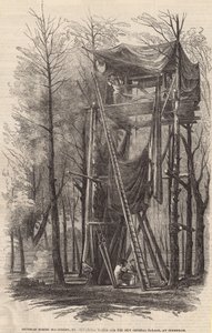 Artesian Boring Machinery for å skaffe vann til det nye Crystal Palace av English School