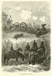 Artilleri i aksjon, oktober 1870 av English School