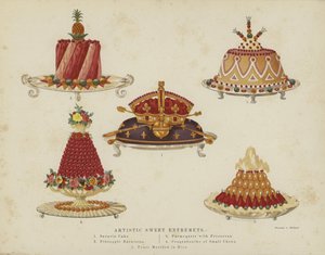 Kunstneriske søte entremets av English School