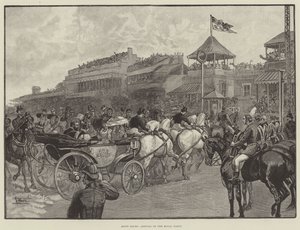 Ascot Races, Ankomst av Royal Party (gravering) av English School