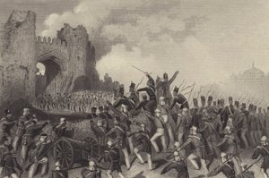 Assault of Delhi - fangst av Kashmiri-porten av English School