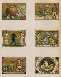 Assorterte viktorianske julescener