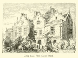 Aston Hall, hagefronten av English School