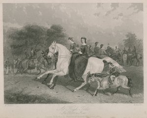 Ved høyvann i Rotten Row, Hyde Park, London av English School