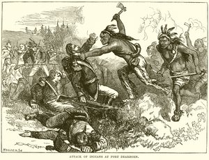 Angrep av indianere ved Fort Dearborn av English School