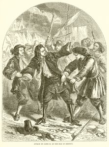 Angrep på James II. på Isle of Sheppey av English School
