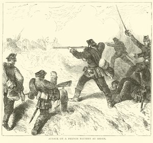Angrep på et fransk batteri ved Sedan, september 1870 av English School