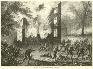 Angrep på en avansert fransk stilling, oktober 1870 av English School