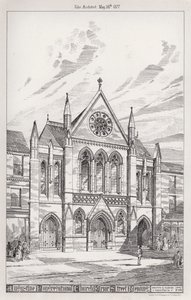 Augustine Congregational Church, Friar Street, Reading (gravering) av English School