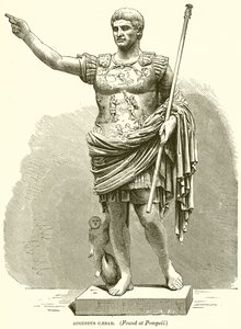 Augustus Cæsar. (Funnet i Pompeii) av English School
