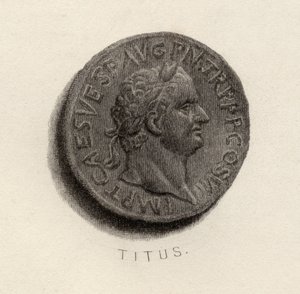 Aureus-mynt, fra Titus Flavius Vespasianus epoke