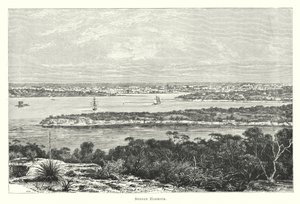 Australia: Sydney Harbour (gravering) av English School