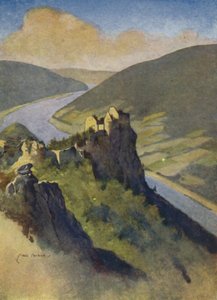 Østerrike: Aggstein slott, over Donau av English School