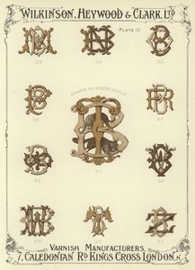 BM, BN, BO, BP, Monogram for sportskjøretøy, BT, BR, BS, BV, BW, BY, BZ av English School