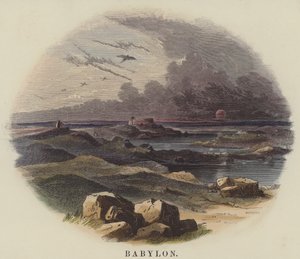 Babylon (farget gravering) av English School