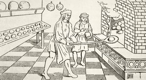 Baking brød på 1400-tallet, fra 
