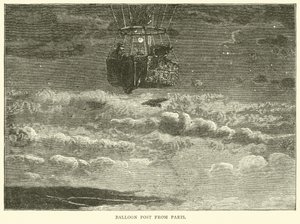 Ballongpost fra Paris, oktober 1870 av English School