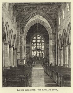 Bangor katedral, skipet og koret av English School