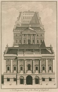 Bank of England, George Sampsons Building, 1734 av English School