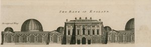 Bank of England, West Wing lagt til av Sir Robert Taylor, 1783 av English School