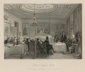 Barber Surgeons Hall, selskapet innrømmer et nytt medlem av English School