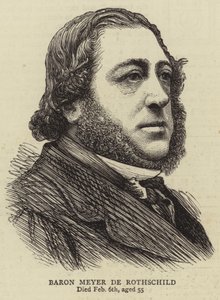 Baron Meyer de Rothschild (gravering) av English School