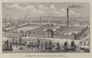 Barrow Flax og Jute Mills av English School