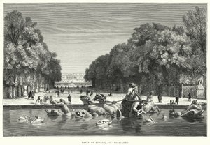 Apollo-bassenget, ved Versailles (gravering) av English School