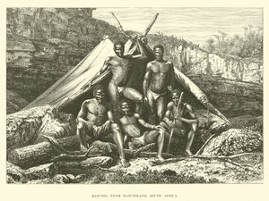 Basutos, fra Basutoland, Sør-Afrika av English School