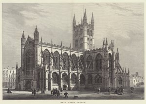 Bath Abbey Church (gravering) av English School