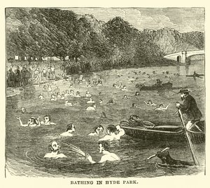 Bading i Hyde Park av English School