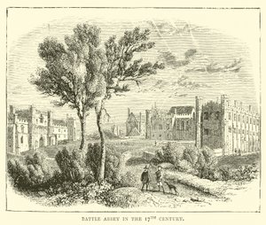 Battle Abbey på 1600-tallet av English School