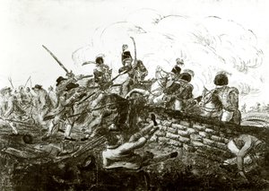 Slaget ved Bonnybridge, 1820 av English School