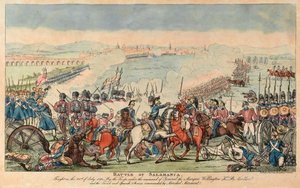 Schlacht von Salamanca (farbige Gravur) von English School
