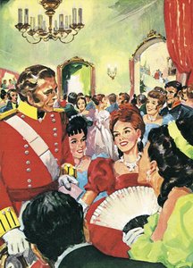 Vær snill mot stakkars Becky! En scene fra William Makepeace Thackerays Vanity Fair av English School
