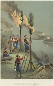 Beacon brann på Donau av English School