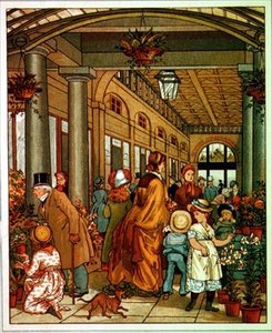Bedford Conservatories, bokillustrasjon (farget lito) av English School