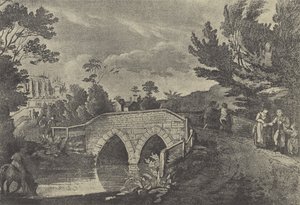 Beggars Bridge, 1796 (gravyr) av English School