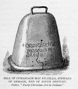 Bell of Cumascach Mac Aillelo, Steward of Armagh, End of Ninth Century, illustrasjon fra Short History of the English People av J. R. Green, utgitt 1892