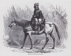 Belooch Chief Montert (gravering) av English School