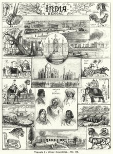 Bengal, India (gravering) av English School