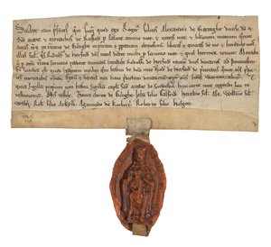 Schenkung von Land an die Zisterzienserabtei St. Mary